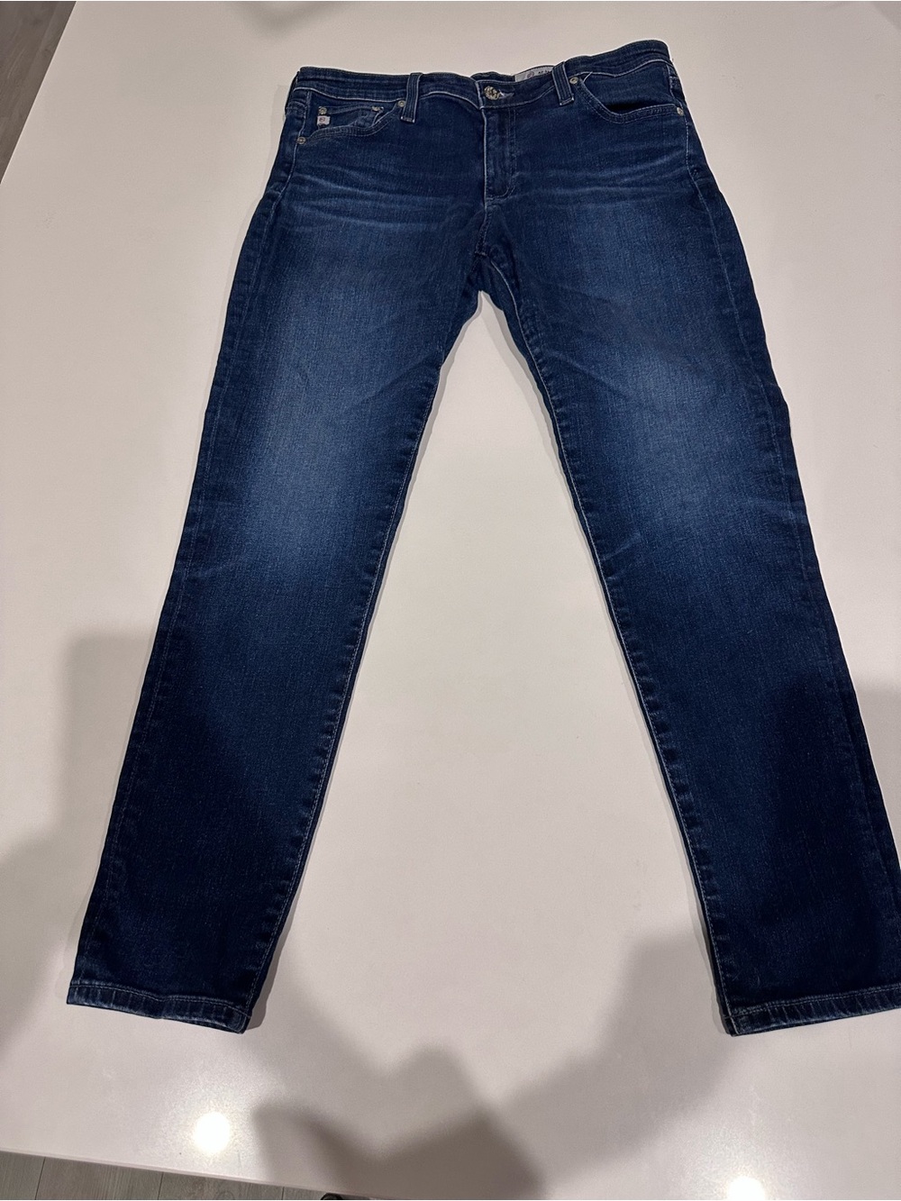 AG109 - AG Adriano Goldschmied The Legging Ankle Skinny Jeans Size 32 Dark Wash